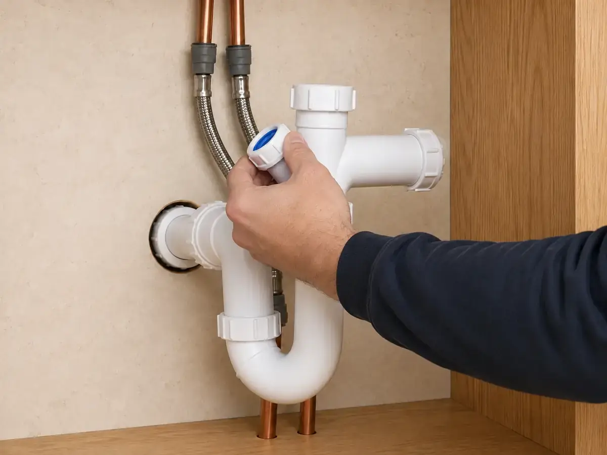 Small under-sink plumbing repair